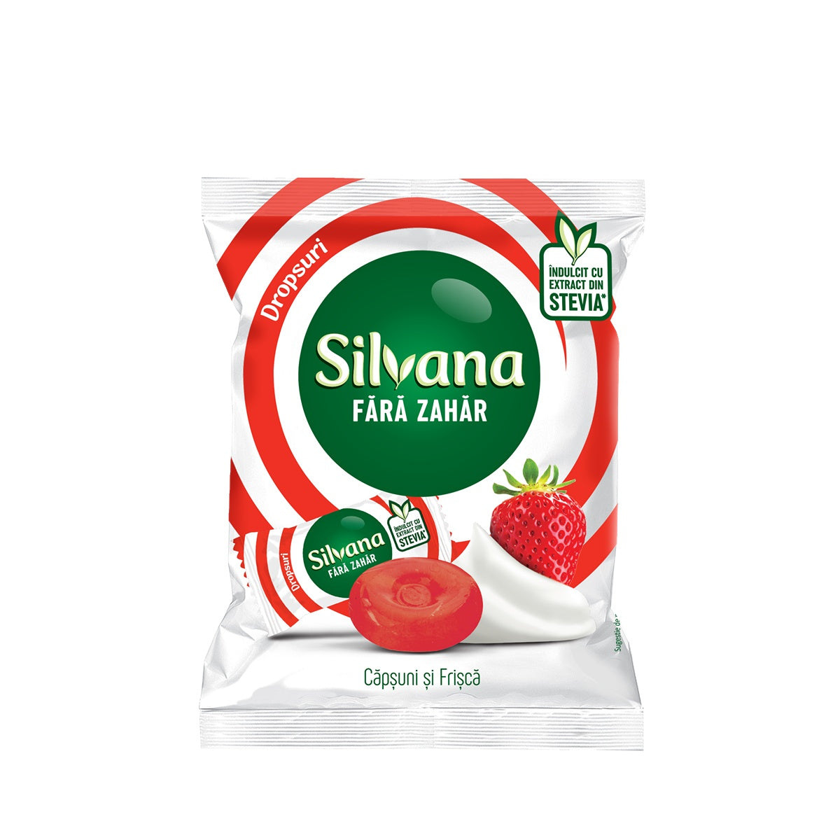 SILVANA Capsuni & Frisca, dropsuri, 60 g, 1 buc - Imagine 1 [ps:25cc1e6b-b5c8-4ba8-8bc7-3168dcf78dd9]