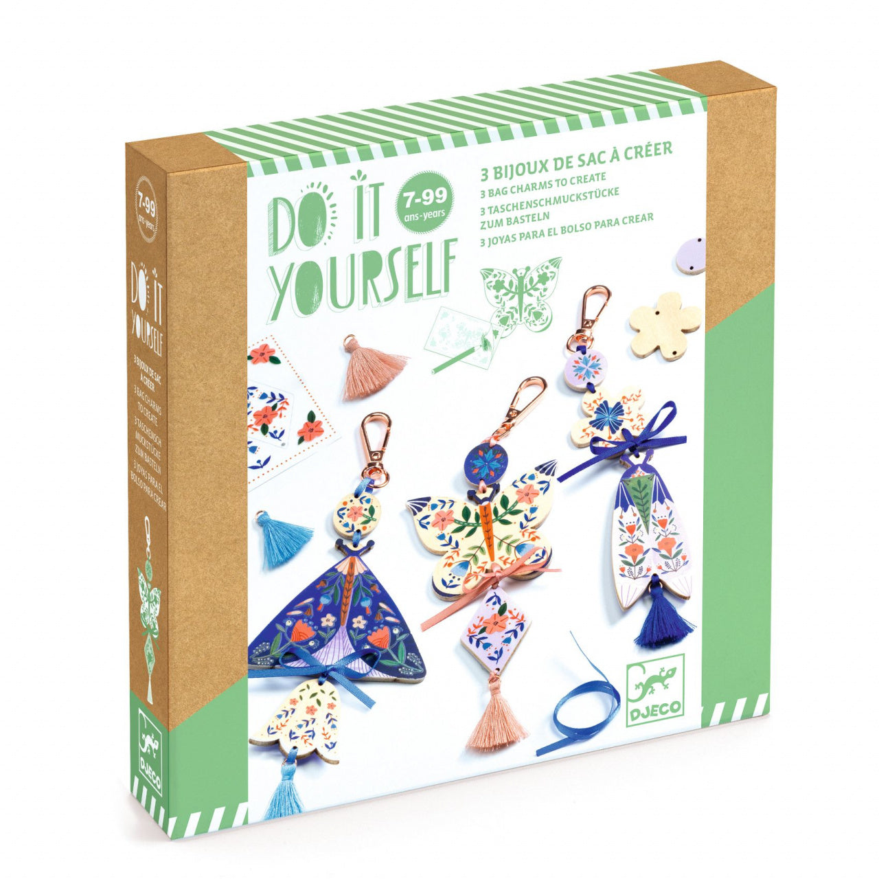 Joc creativ DIY Brelocuri si accesorii, Djeco - Imagine 1 [ps:8337c7b5-593b-455a-a3e0-d0f411875b53]