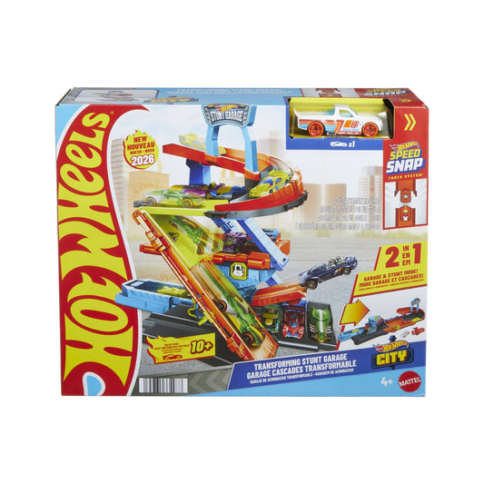 HOT WHEELS CITY TRANSFORMAREA GARAJULUI DE CASCADORII CU - Imagine 1