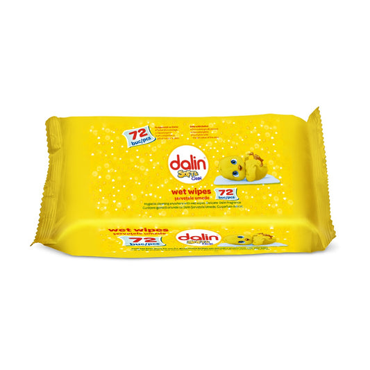 DALIN Soft&Clean, servetele umede, 72 buc - Imagine 1 [ps:ed1f156b-653e-420a-a2c9-e0bea70963ef]