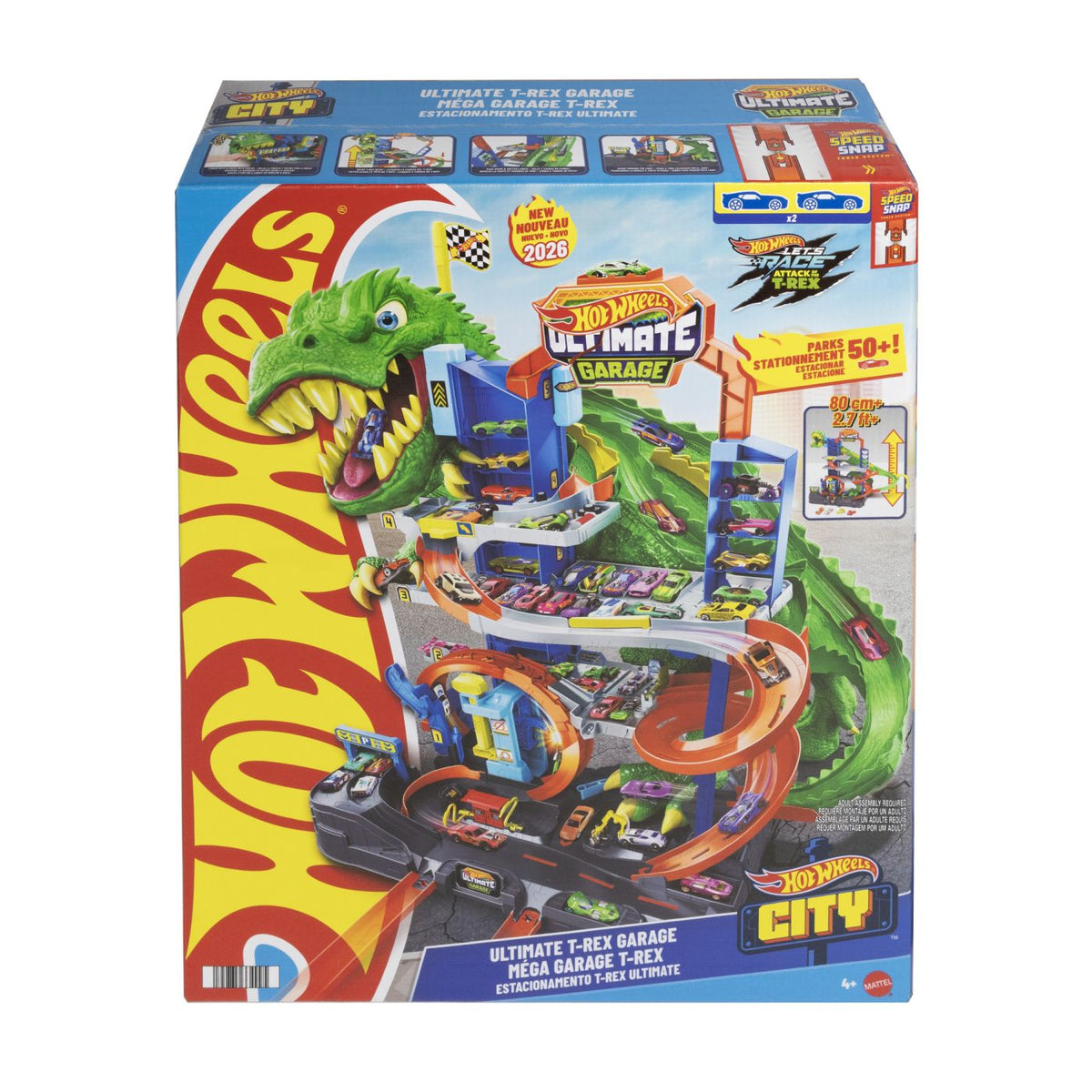 Garaj Hot Wheels City T-Rex Suprem cu 2 Mașinuțe - Mattel - Default Title (1) [ps:6d900918-1d0e-4bd6-8ef1-969543956b18]