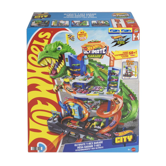 Garaj Hot Wheels City T-Rex Suprem cu 2 Mașinuțe - Mattel - Default Title (1) [ps:6d900918-1d0e-4bd6-8ef1-969543956b18]