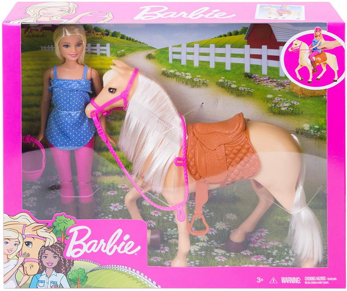 BARBIE SET PAPUSA CU CAL Mattel - Imagine 1 [ps:b344d3c9-eff5-4930-a38c-1652ada772c7]