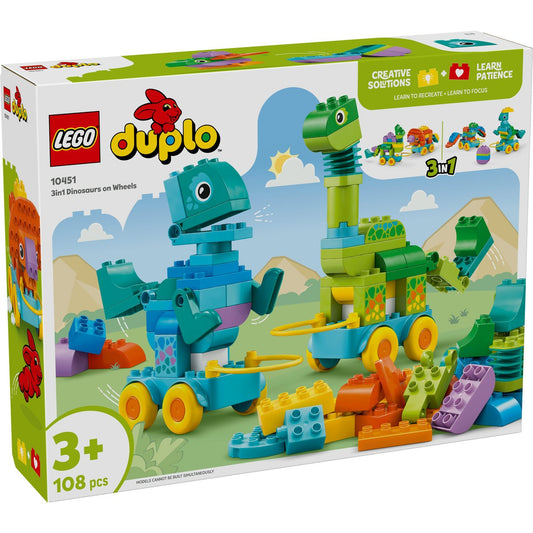 LEGO DUPLO DINOZAURI PE ROTI 3 IN 1 10451 - Imagine 1 [ps:2c2f13c2-9616-46c4-ac22-936882ebc4af]