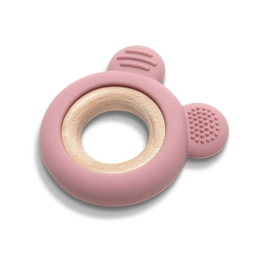Jucărie Dentitie Ursuleț Silicon și Lemn Lorelli, Green - Pink (1) [ps:74309153-051a-41a2-980b-46ff96604328]