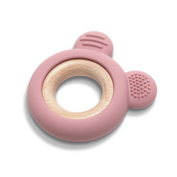 Jucărie Dentitie Ursuleț Silicon și Lemn Lorelli, Green - Pink (1) [ps:74309153-051a-41a2-980b-46ff96604328]