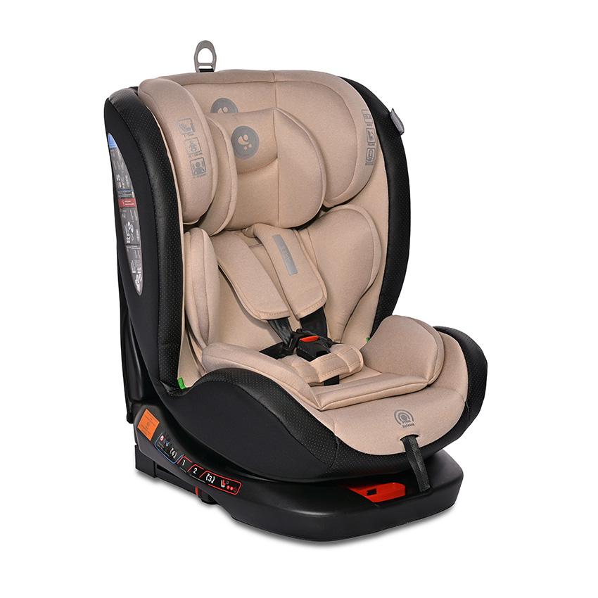 Scaun Auto Lorelli Ares i-Size, Rotativ, 0-12 ani, Pink - Beige/Black (1) [ps:d6bd4a1f-717a-483f-82a7-58ebbb4225fa]