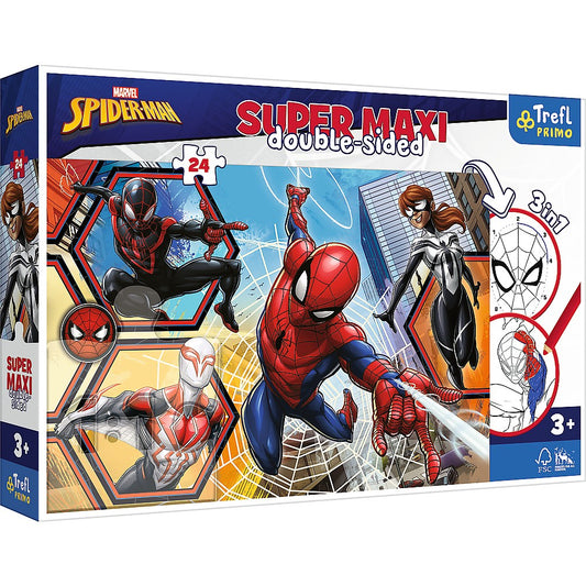 PUZZLE TREFL PRIMO  24 SUPER MAXI DISNEY SPIDERMAN IN - Imagine 1 [ps:c53fe5a1-beff-4fe9-b9bb-cf97329dcfef]