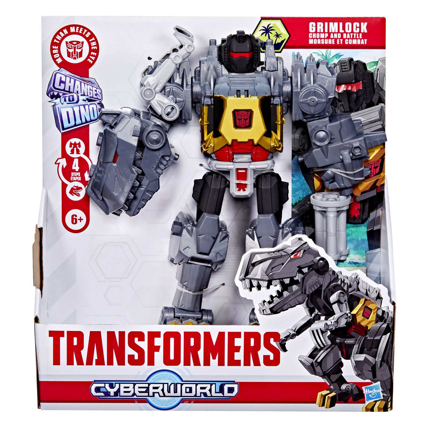 TRANSFORMERS CYBERWORLD ROBOT GRIMLOCK TRANSFORMABIL IN - Imagine 1