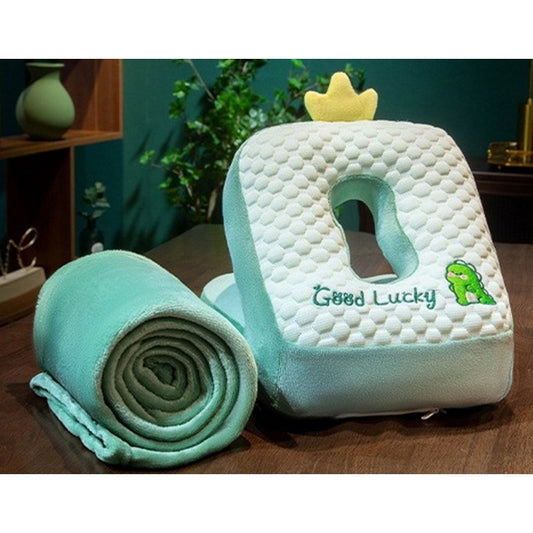 Set Pătură și Pernă Flippy Dinozaur, Microfibră, Verde - Default Title (1) [ps:d6a6bc1d-89e7-4884-848e-435555bf68f1]