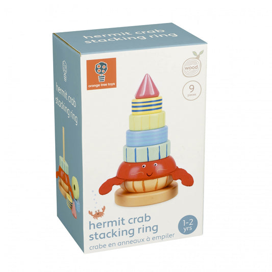 Jucarie din lemn de stivuit cu crab, Orange Tree Toys - Imagine 1 [ps:2f318421-1244-4267-940f-afaf3f208f5b]