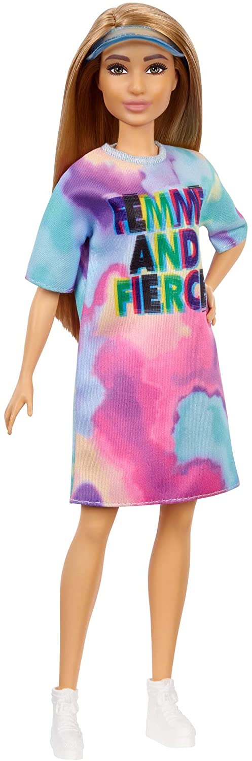 PAPUSA BARBIE FASHIONISTA CU PARUL BLOND SI ROCHITA SPORT [ps:329f0d5d-a3f2-4d63-8b59-36ce751da689]