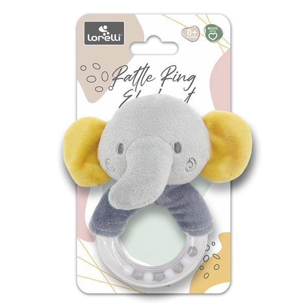 Jucărie Plus Elefant Gri Lorelli, Inel Zornăitor, 0 luni+ - Elefant gri (1) [ps:cae25cf4-8c4d-4dfb-a291-5420afe46efa]