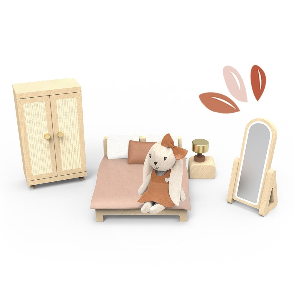 Set mobilier dormitor pentru casa de papusi, Speedy Monkey - Imagine 1 [ps:de48bc95-7b88-43a1-8913-a2b84361771b]