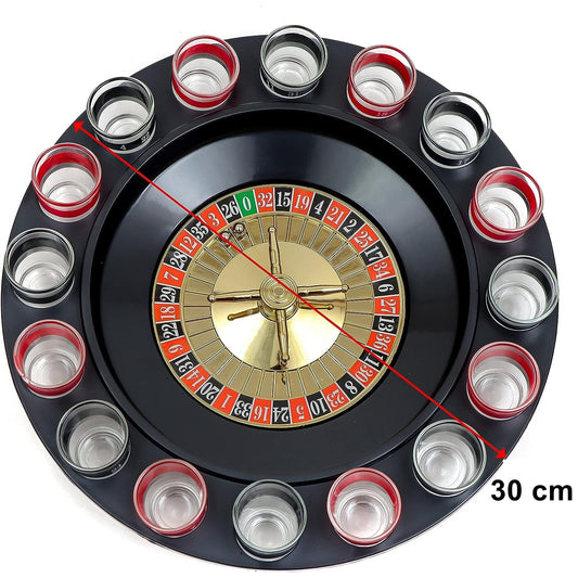 Ruleta cu Pahare de Shot Flippy, 30 cm, Rosu/Negru - Rosu/Negru (1) [ps:4559a97c-1172-4d84-a82b-5e50b13fee13]