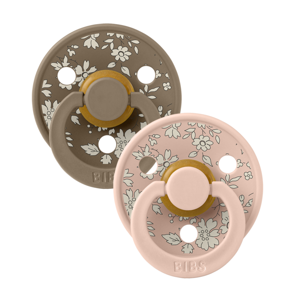 Set 2 Suzete BIBS x Liberty Colour, Latex, 0 luni - Dark Oak - Dark Oak/Blush (1) [ps:fb17b4c6-b332-462f-b273-660eb9eeb9c7]