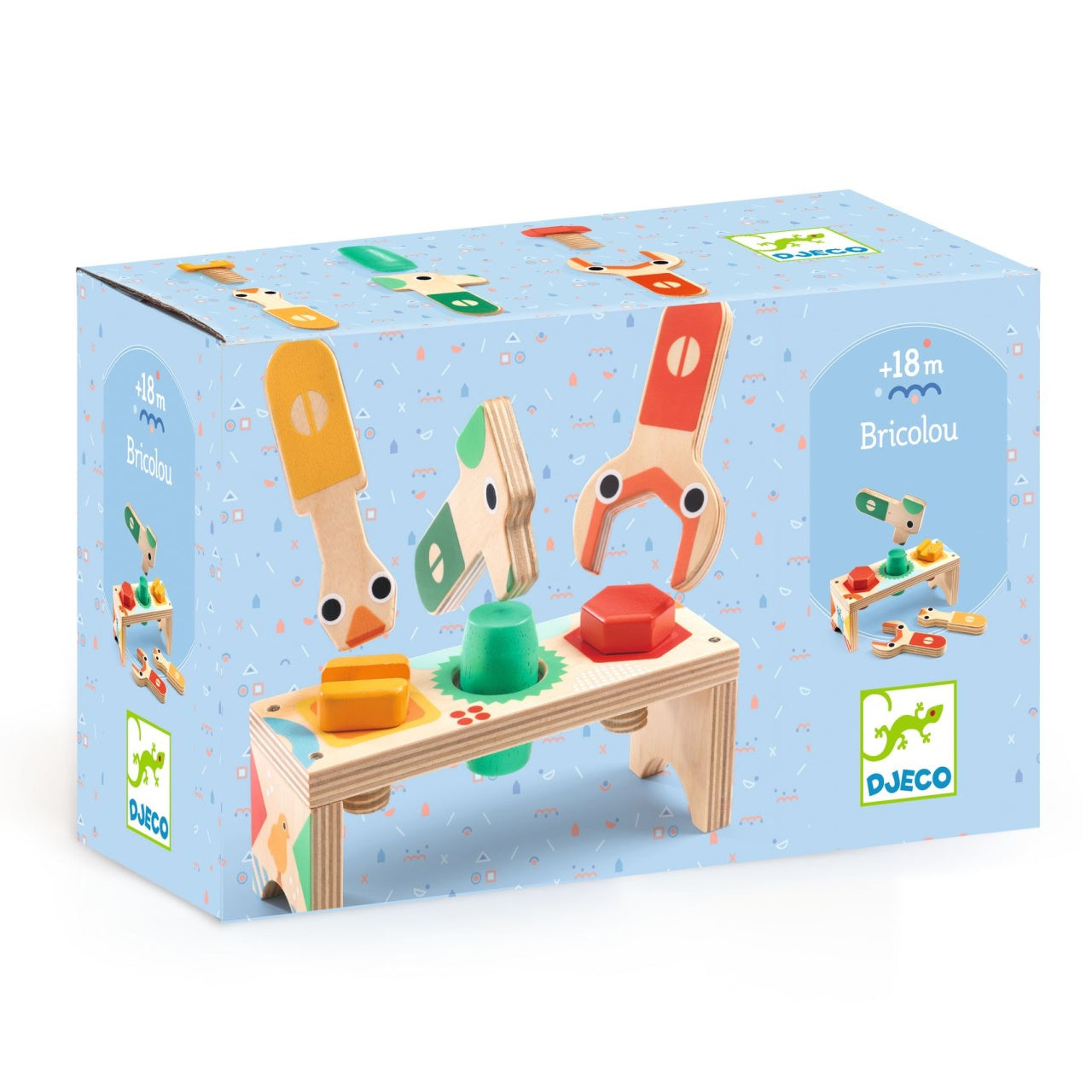 Banc de lucru din lemn Bricolou, Djeco - Imagine 1 [ps:166f2d2e-6ddf-46aa-89c7-1e8164b03dbf]