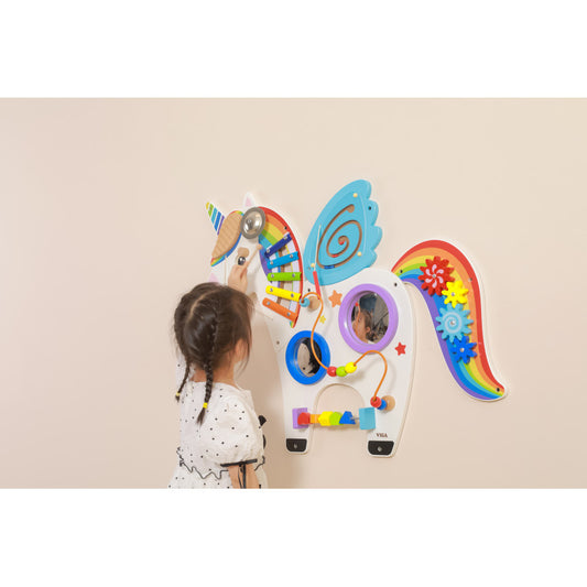 Jucarie de perete cu activitati, Unicorn, Viga - Imagine 1 [ps:fefe438e-fa29-4452-b746-eb4d298cca03]