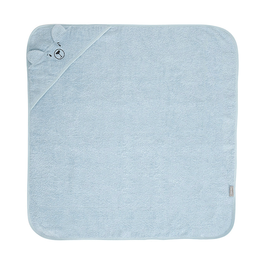 Prosop Baie Bebe cu Glugă Lorelli, Bumbac, Alb, 90x90 cm - Soft Blue (1) [ps:5fce14b0-13cd-4534-a4dd-4f3ac695064b]