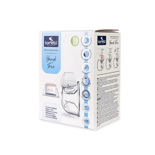 Pompa de Sân Electrică Hands Free Lorelli, Pink - Grey (1) [ps:4eba3042-4baf-4eee-adee-f1a97daa6f01]