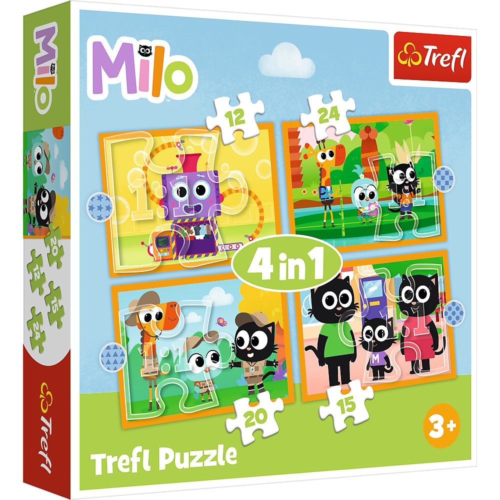 PUZZLE TREFL 4IN1 PLANETA MILO INTALNIRE CU MILO SI - Imagine 1 [ps:841f5ed2-d397-4ea5-acaa-132efdd1fd10]