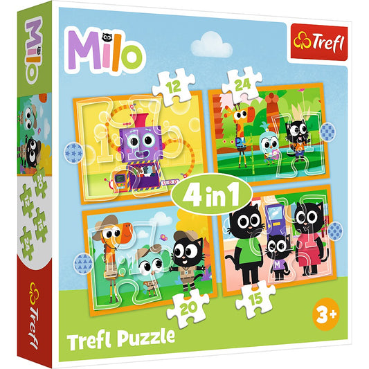 PUZZLE TREFL 4IN1 PLANETA MILO INTALNIRE CU MILO SI - Imagine 1 [ps:841f5ed2-d397-4ea5-acaa-132efdd1fd10]