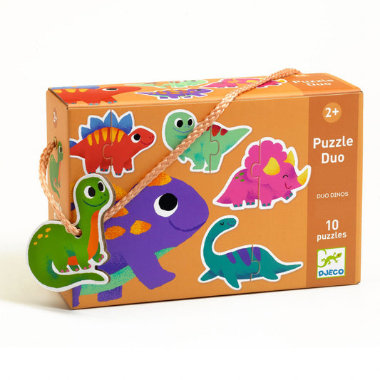 Puzzle duo Micii Dinozauri, Djeco - Imagine 1 [ps:f38beb9d-012f-44fd-8649-e3696e29023c]