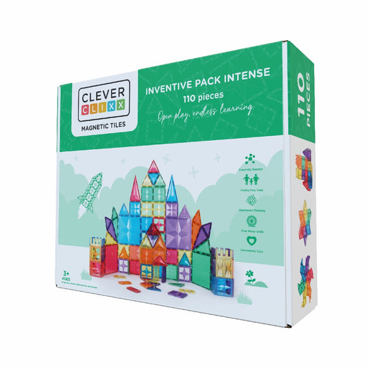 Set magnetic de construit Inventiv 110 piese, Cleverclixx - Imagine 1 [ps:60f94ef7-5c85-4026-a1bc-cd53cc061f3f]