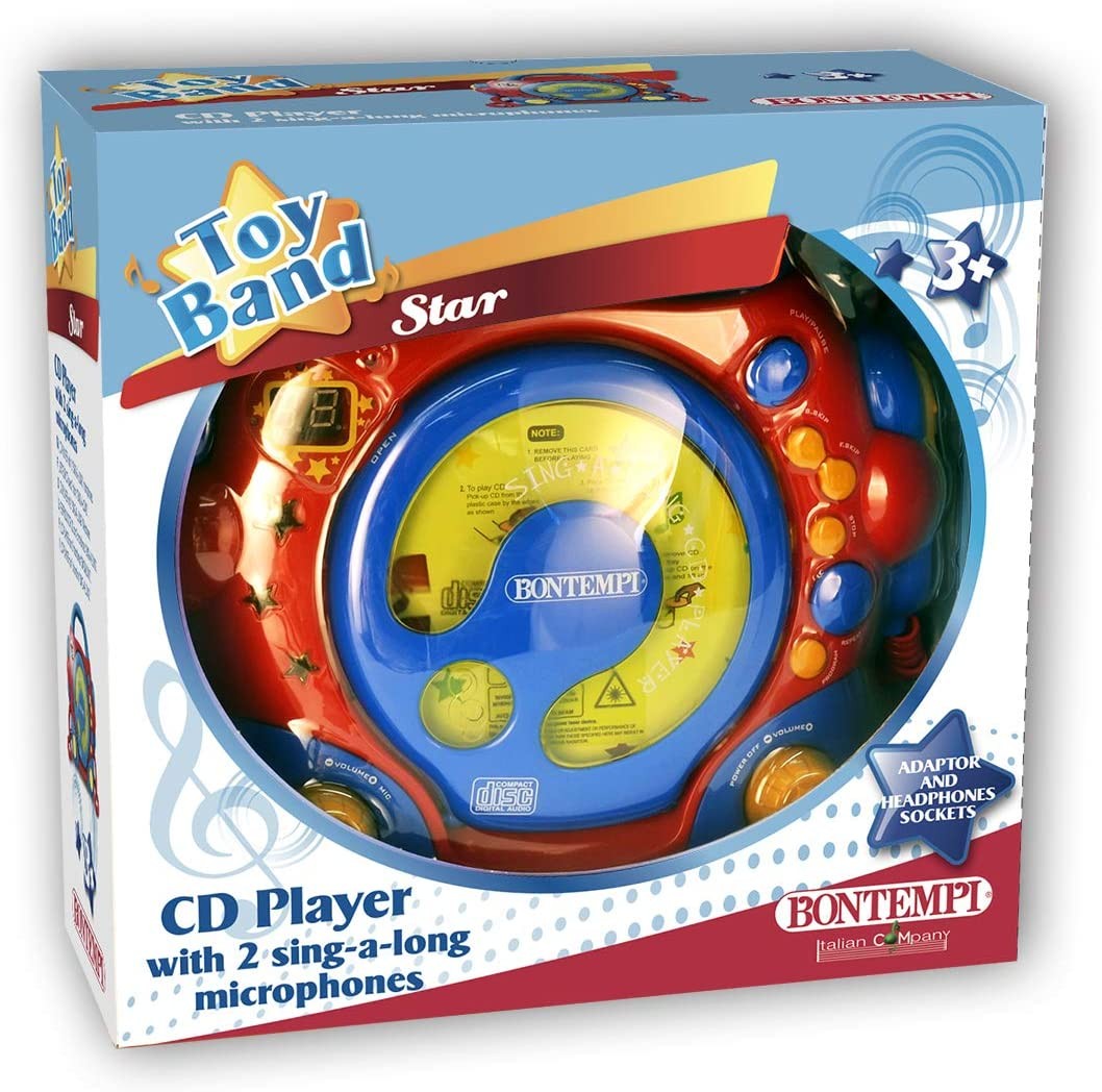 BONTEMPI CD PLAYER PORTABIL CU 2 MICROFOANE SI ADAPTOR - Imagine 1 [ps:aff4ad64-ab11-4232-8a27-05e5456b6b13]