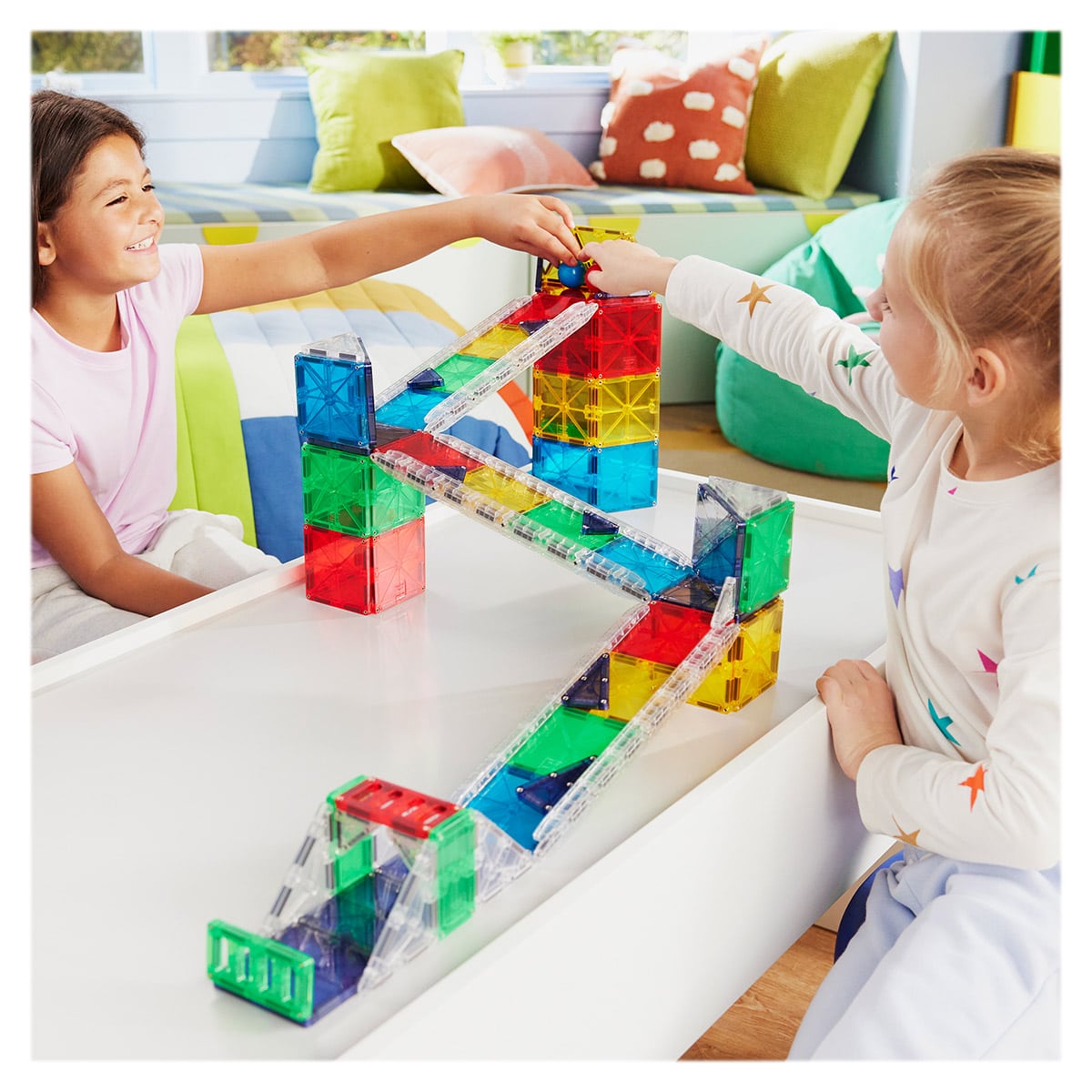 MAGNA-TILES Rail Racers Deluxe, 90 piese - Jucărie - Default Title (1) [ps:d7c6b233-926f-45f9-bc68-ef0452d8c172]