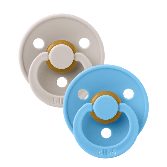 Set 2 Suzete BIBS Colour Latex, Tetină Rotundă, 0 luni - Mushroom/Breeze (1) [ps:bf1694aa-201d-47dd-aa89-3aee4fe08540]