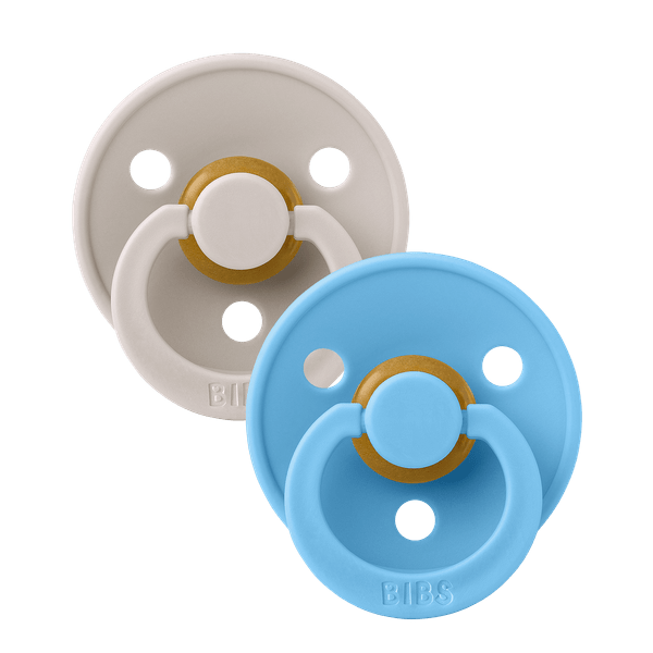 Set 2 Suzete BIBS Colour Latex, Tetină Rotundă, 0 luni - Mushroom/Breeze (1) [ps:bf1694aa-201d-47dd-aa89-3aee4fe08540]