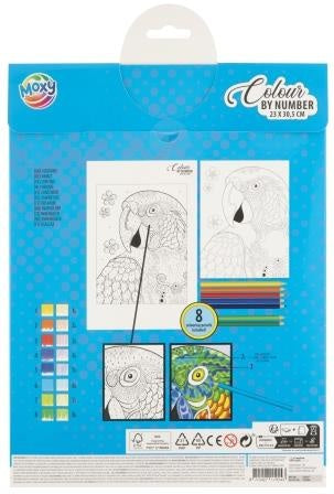 Set Colorat pe Numere Papagal, 8 Creioane, Moxy - A4 - Default Title (1) [ps:46b9a3d0-1d6f-4d5d-b95b-84799b6014c4]