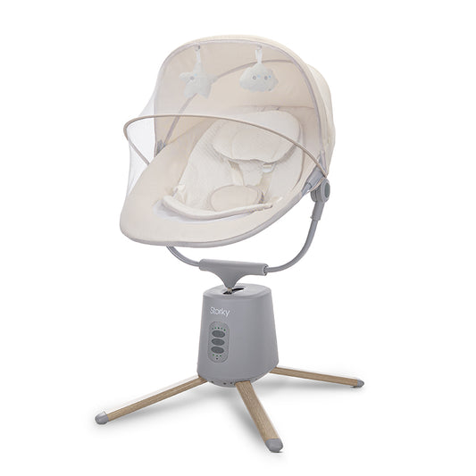 Leagăn Electric Lorelli Storky, Bluetooth, Beige | 0-6 luni - Beige (1) [ps:6602e46e-b5fd-4229-8f19-c9992a139509]