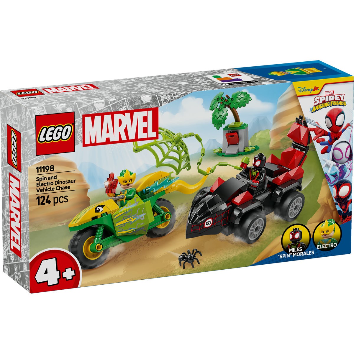 LEGO SPIDEY SPIN SI ELECTRO IN DINO-VEHICULE 11198 - Imagine 1
