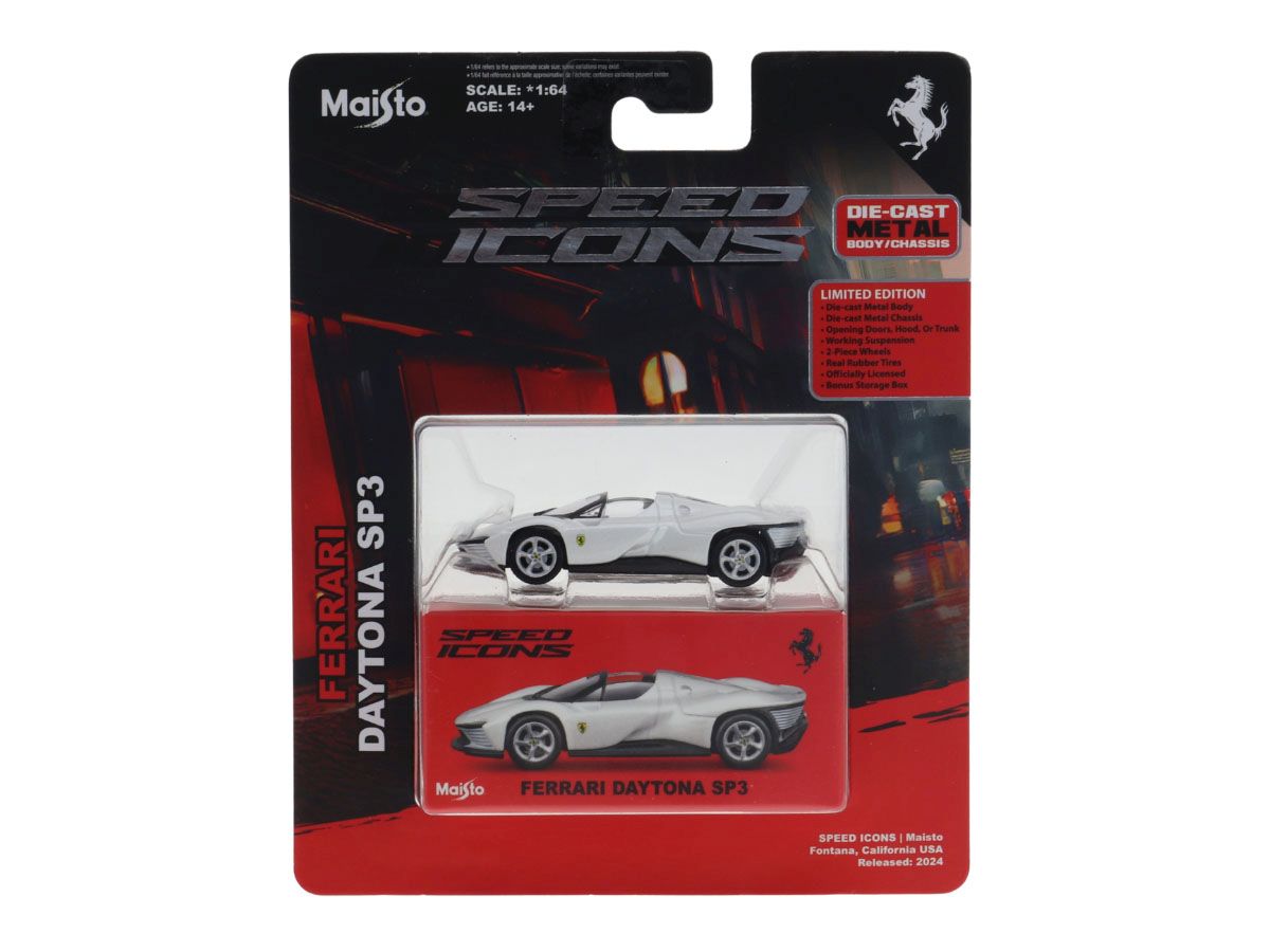 MAISTO MASINUTA METALICA SPEED ICONS FERRARI DAYTONA SP3 - Imagine 1