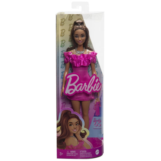 PAPUSA BARBIE FASHIONISTA SATENA CU ROCHIE ROZ Mattel - Imagine 1 [ps:7b3b8634-af1c-4fe1-a102-50e49b950b3c]