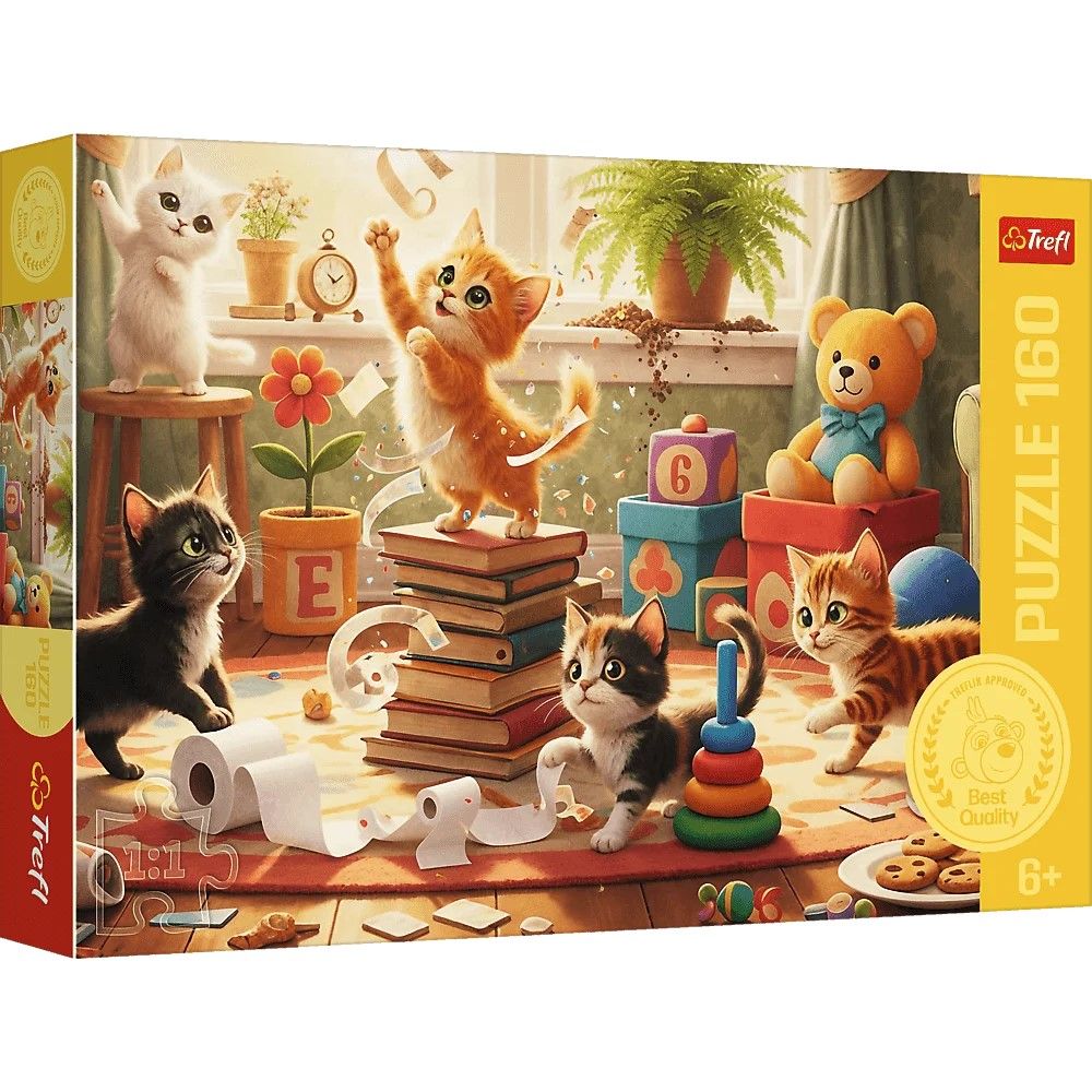 PUZZLE TREFL 160 POFTELE PISICII - Imagine 1 [ps:fa8d2796-573f-4bef-a4f3-6a7de66d4625]