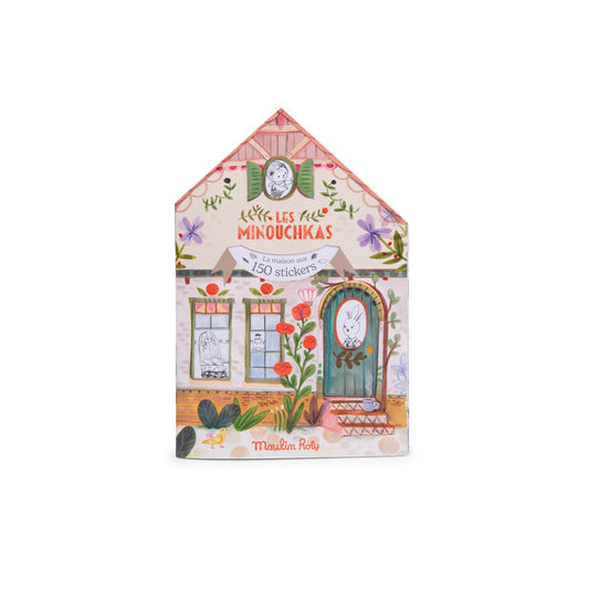 Carte de colorat cu abțibilduri Les Minouchkas, Moulin Roty - Imagine 1 [ps:be92ad7a-97a2-4c3b-8066-f37c096170ee]