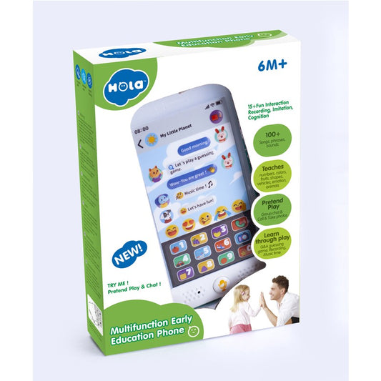 TELEFON MULTIFUNCTIONAL CU SUNETE Jucarii Bebe - Imagine 1