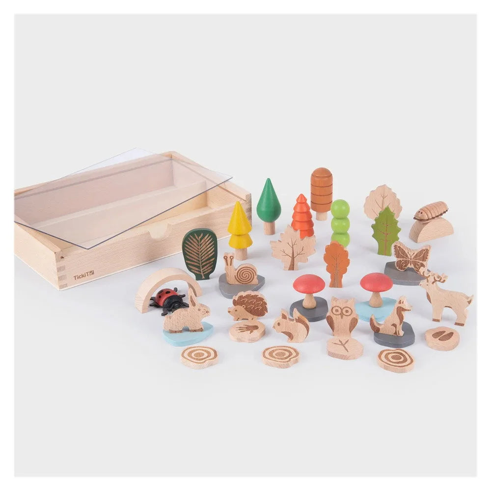 Woodland Traseul din Pădure Tickit - Set 36 Piese Lemn - Set 36 buc (1) [ps:8aab2791-4542-4864-8f5b-2e6a14b6e3ca]