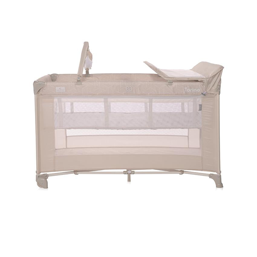 Pătuț Pliabil Lorelli Torino Plus, 2 Nivele, Lemon Curry - Fog Elements (1) [ps:6c3026df-0f80-4b92-996d-d5450e302d6b]