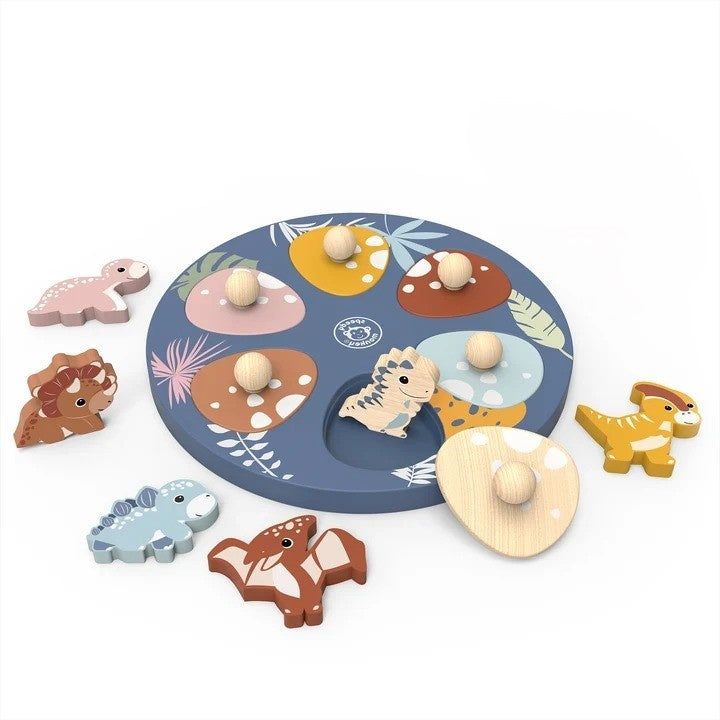 Puzzle din Lemn Dinozauri Speedy Monkey - Jucărie Educativă - Default Title (1) [ps:fb130115-262a-40d1-abf4-8ac02a126b8c]