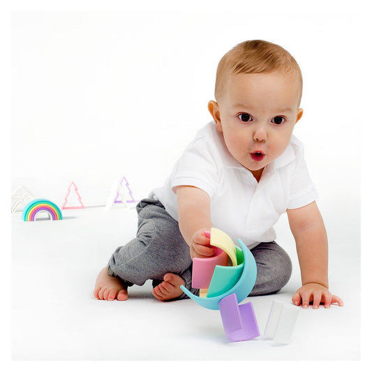 Rainbow Dena Toys - Joc Montessori de Stivuire, 6 Piese - 6 (1) [ps:5428eea9-5231-4876-be2b-e7f8b55e1f9f]