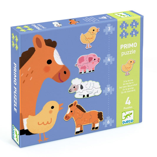 Puzzle progresiv La ferma, Djeco - Imagine 1