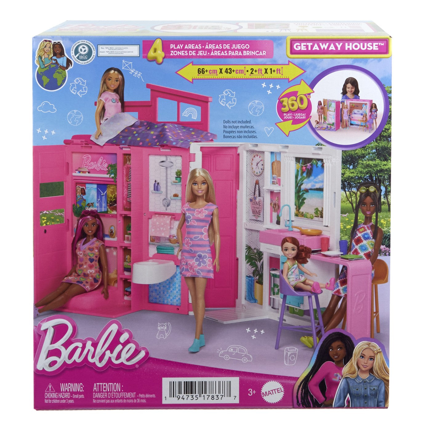 BARBIE CASA DE PAPUSI BARBIE CU 4 ZONE PLIABILA Mattel - Imagine 1 [ps:15b7d2c8-7f7e-4f0d-bc63-d896ae2d2d26]