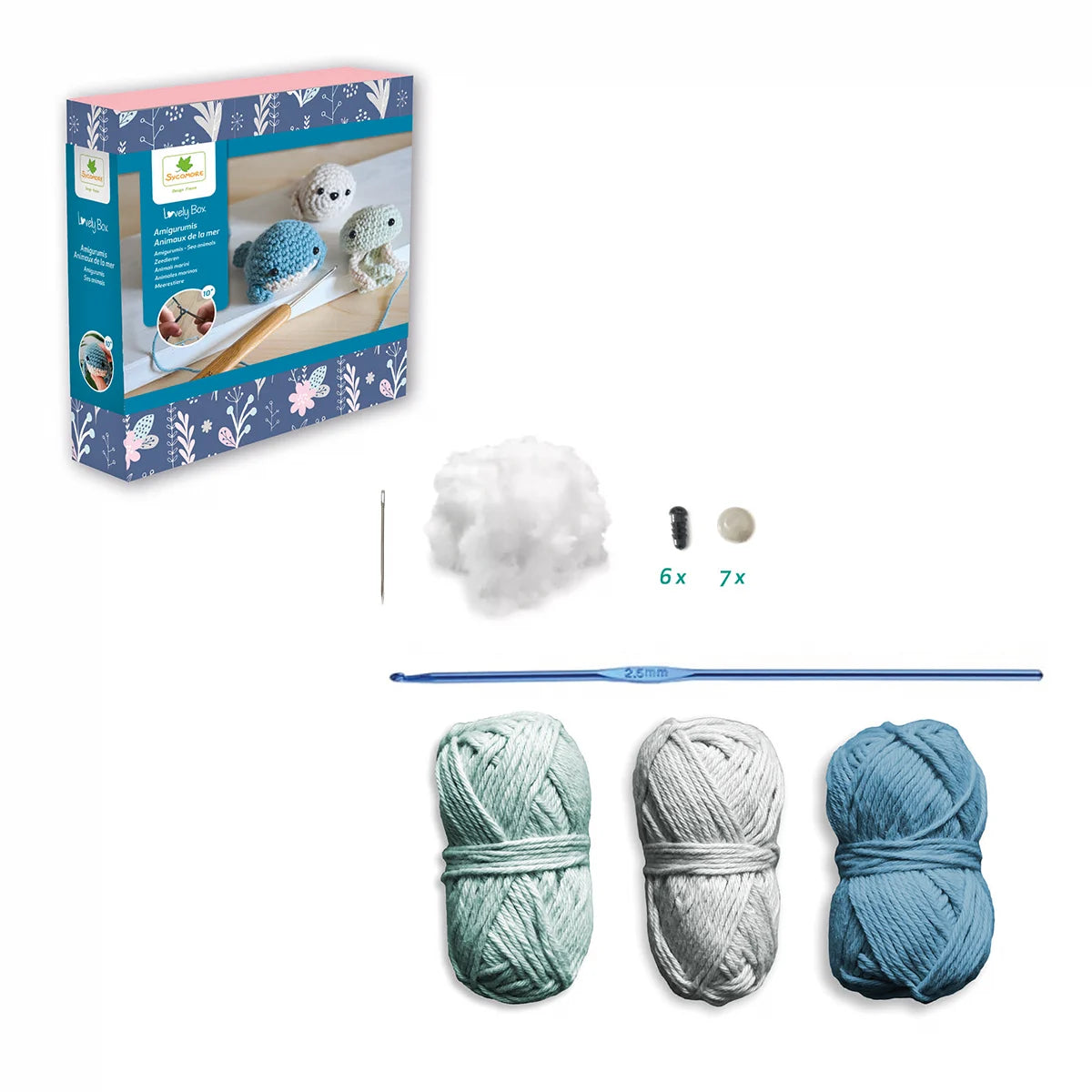 Set Croșetat Amigurumi Animale Marine Sycomore - Default Title (1) [ps:8c3d186d-6ec3-4939-8644-c0c06d21ba03]