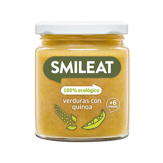 Smileat Piure de legume cu quinoa si ulei masline 230g, - Imagine 1