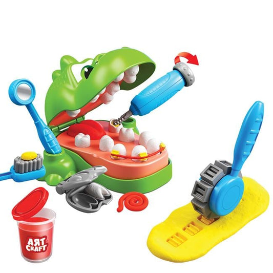 Set Plastilină Stomatolog Dinozauri Jumbo DOH - 6 piese - Default Title (1) [ps:1e5ab108-cfdf-42ac-a2d8-3578c909b49b]