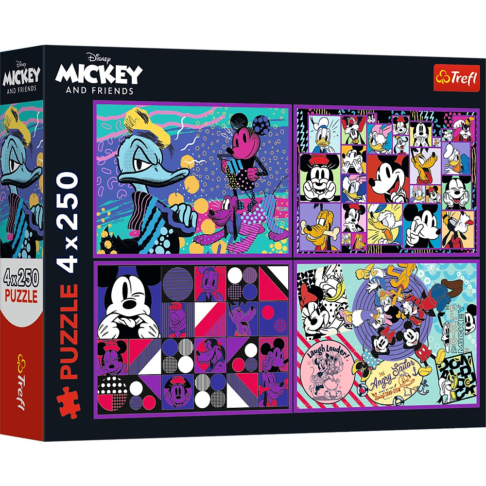 PUZZLE TREFL 4X250 DISNEY MICKEY MOUSE SI PRIETENII - Imagine 1 [ps:354b8a0d-3785-4cdb-b7f1-0b172303cc2b]